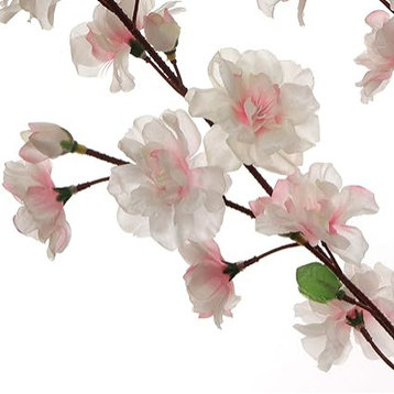 Pink Cherry Blossom Flowers, Three 36 Inch Blossom Branches