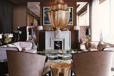 Urban living room photo in Other