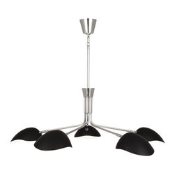 Robert Abbey Rico Espinet Racer Polished Nickel Chandelier - Chandeliers