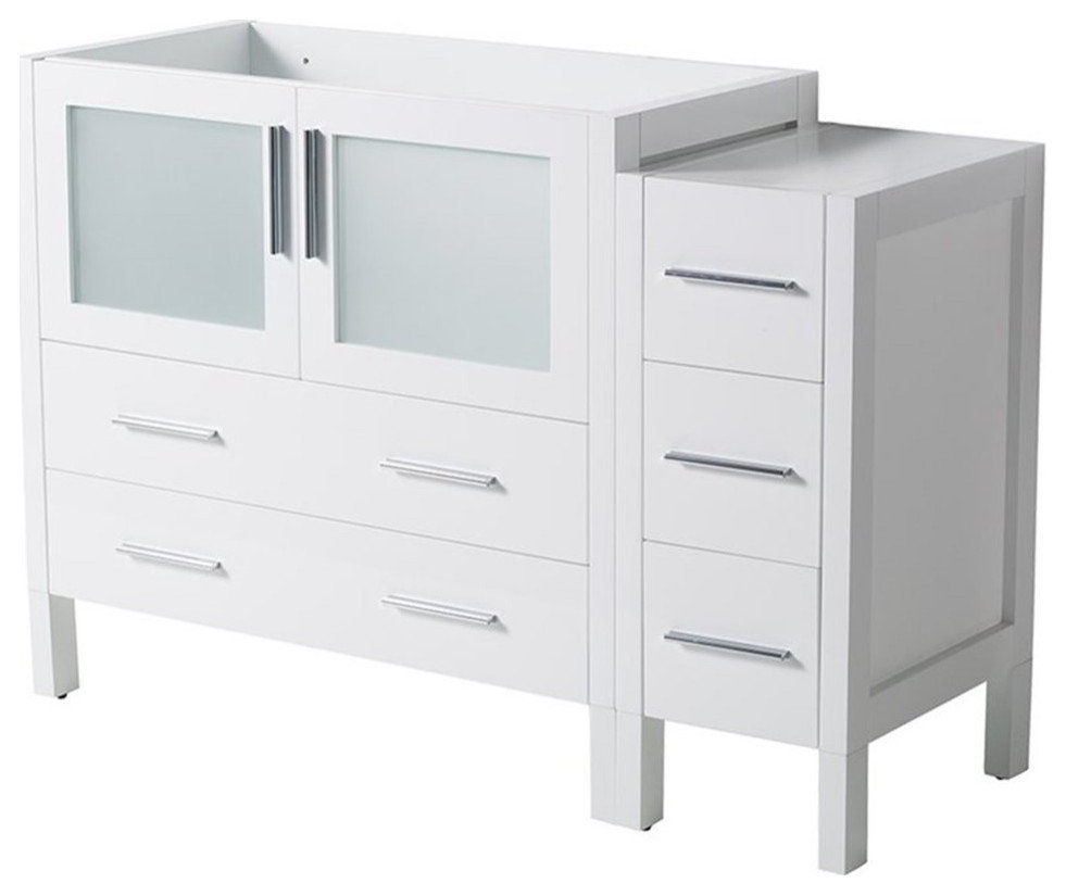 Fresca Torino 48" White Modern Bathroom Cabinets - Contemporary ...