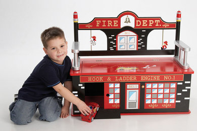Fireman in Training Bench Seat with Storage