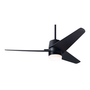 Modern Fan Velo Flush Dc Dark Bronze 48 Dark Blades Flush Mount