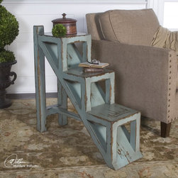 Uttermost Asher Blue Accent Table - Products