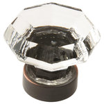 Amerock - Traditional Classics 1-5/16" Clear/Oil-Rubbed Bronze Cabinet Knob - The Amerock BP55268CORB Traditional Classics 1-5/16 in (33 mm) Diameter Knob is finished in Clear/Oil-Rubbed Bronze. Experience old world charm, art deco attitude or a retro vibe with distinctive shapes and creative details from the Traditional Classics collection. Adding depth to any space, the rich burnished nature of Oil-Rubbed Bronze sparkles with copper brush marks and embraces the beauty and craft of old-world artistry. Founded in 1928, Amerock's award-winning home solutions including decorative and functional cabinet hardware, bath accessories, decorative hooks and wall plates have built the company's reputation for chic design accessories that inspire homeowners to express their personal style. Amerock offers a variety of styles and finishes at affordable prices that add the perfect finishing touch to any room