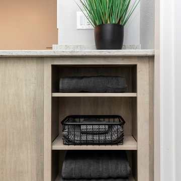 Bath Remodel Adds Texture, Color and Storage