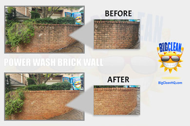 Charlotte, NC Power Washing Brick Walls