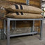 Jute Fabric Cushion, Vertical Stripes Design