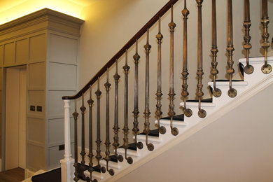 Traditional staircase in London.