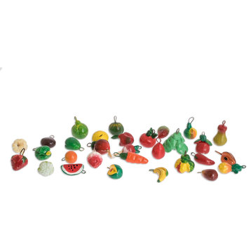 Novica Handmade Tropical Flavors Terracotta Mini Ornaments (Set Of 30)