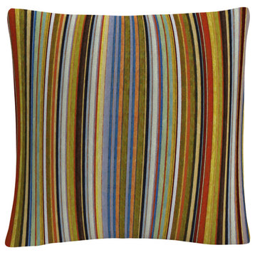 Michelle Calkins 'Comfortable Stripes VII' Decorative Throw Pillow
