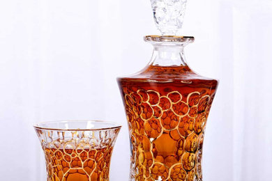 Whiskey Decanter and Tumblers Set