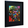 Dean Russo 'Jimi Hendrix' Framed Art, Black Frame, 16"x20", Black Matte