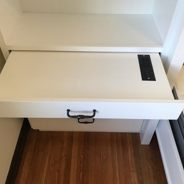 Nashville Murphy Beds Vertical Queen Murphy Bed with Side Cabinets & Shelving