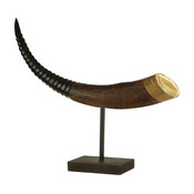 Complements Gold Detail Buffalo Horn on Stand