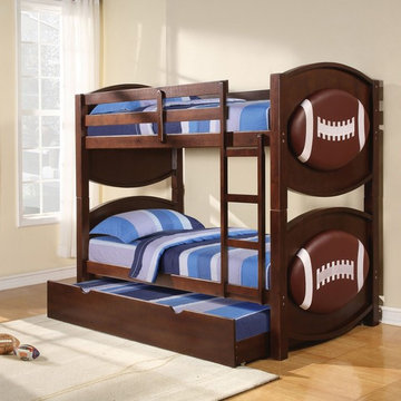 All Star Football Twin Bunk Bed with Trundle