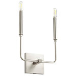 Quorum - Quorum Lacy 2 Light Wall Mount, Satin Nickel - Part of the Lacy Collection