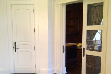 Inspiration for a mediterranean entryway remodel in Toronto
