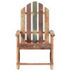 vidaXL Rocking Chair Wooden Adirondack Chair Porch Rocker Solid Reclaimed Wood
