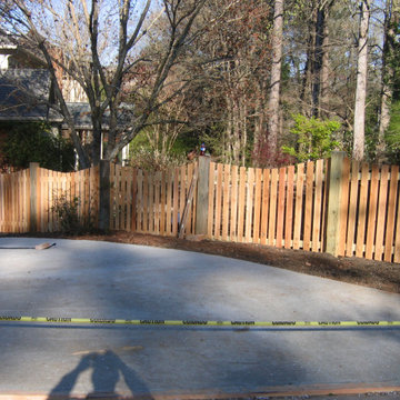 Tate SInkhole Repair next to House & Garage