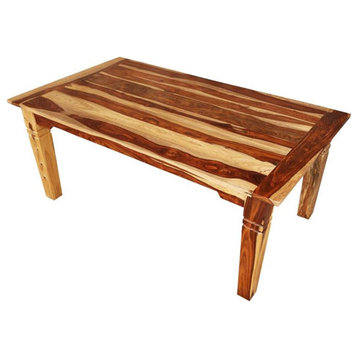 Porter Designs Taos Solid Sheesham Wood 72" Rectangular Dining Table.