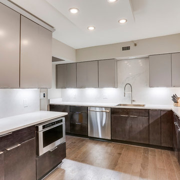 Contemporary Kitchen & Aquarium Design Falls Church, VA