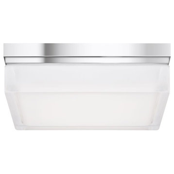 Tech Lighting Boxie Ceiling Light, Chrome, 3000K/120V