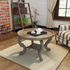GDF Studio Alteri Finished Faux Wood Circular Coffee Table, Natural