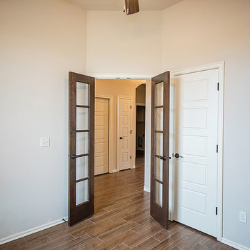 Home Office with Glass Doors