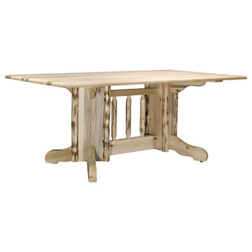 Montana Collection Double Pedestal Dining Table, Ready to Finish