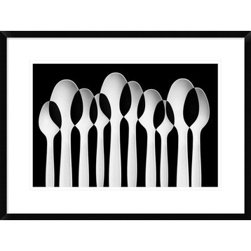"Spoons Abstract: Forest" Framed Digital Print by Jacqueline Hammer, 30x22"