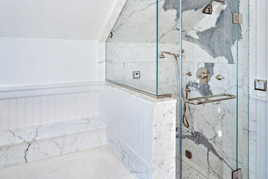 Inspiration for a contemporary bathroom remodel in New York