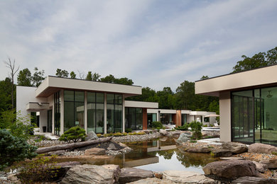 Example of a trendy exterior home design in DC Metro