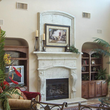 Custom Monaco, Raised Hearth, Eyebrow wall Treatment