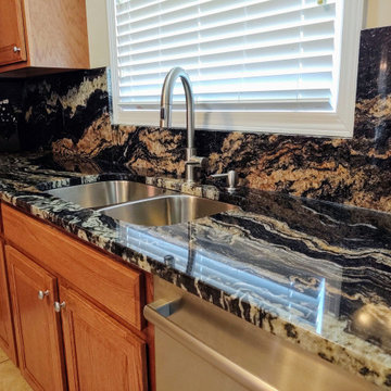 Orinoco Sensa Granite and Full Height Back Splash