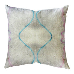 The Drawing Wall - sand 18"x18" pillow - Decorative Pillows