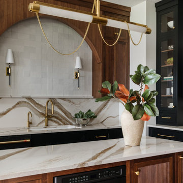 Allie Reed, Designer - Moody Walnut & Black Kitchen