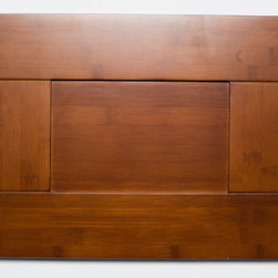 Gunstock Shaker Bamboo Kitchen Cabinets - Kitchen Cabinetry