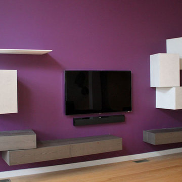 Designing Modular Wall Units using Presotto InclinArt Italian Furniture