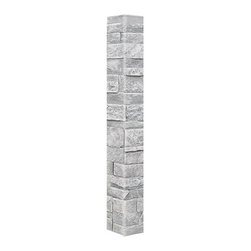 136-CT2-DURANGO VENEER STACKED STONE OUTSIDE CORNER - 48"H X 3 &frac12;" W X 1 &frac12;"D - Wall Panels