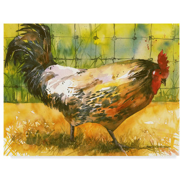Annelein Beukenkamp 'Chicken Fence' Canvas Art
