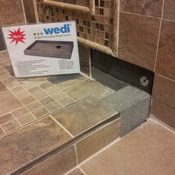 Wedi Ecobath Shower Pan- Shower Display - Wall And Floor Tile