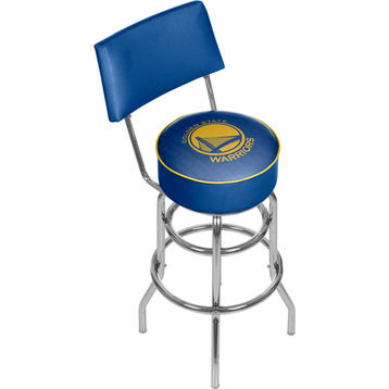 NBA Swivel Bar Stool With Back, City, Golden State Warriors