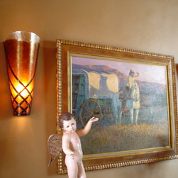 Copper and Mica Wall Sconces - Wall Sconces