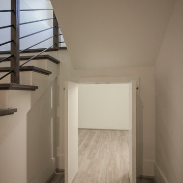 Project #79 | Minimalist Staircase with Black Horizontal Rods