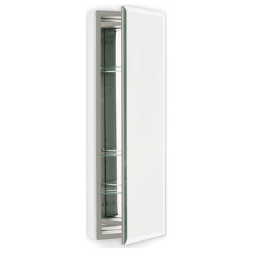 Robern PLM1630B 15 1/4" Reversible Hinged Single Door Mirrored - Classic Grey