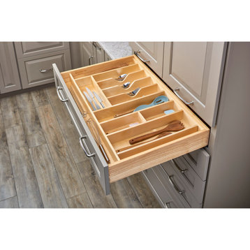 Wood Trim to Fit Shallow Utility/Cutlery Drawer Insert Organizer, 2.38"