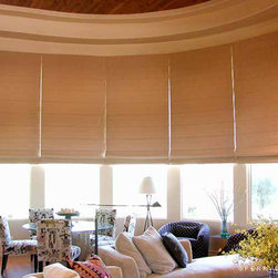 Motorized Roman Shades - Roman Shades