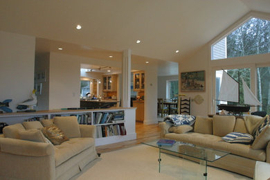 Inspiration for a timeless living room remodel in Other