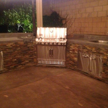 Custom Stone Outdoor Kitchen