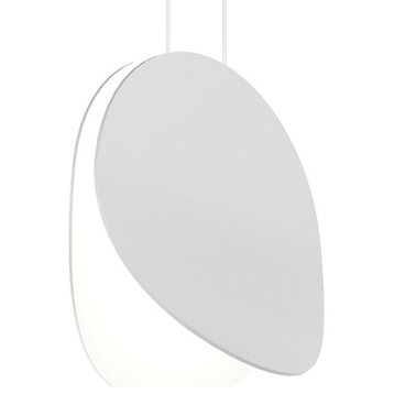Malibu Discs 10" LED Pendant, Satin White